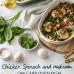 Chicken Spinach and Mushroom Low Carb Oven Dish: 7 Terrific Benefits for Keto Lovers 5 chicken spinach and mushroom low carb oven dish
