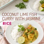 Coconut Lime Fish Curry With Jasmine Rice 5 coconut lime fish curry with jasmine rice